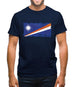 Marshall Islands Grunge Style Flag Mens T-Shirt