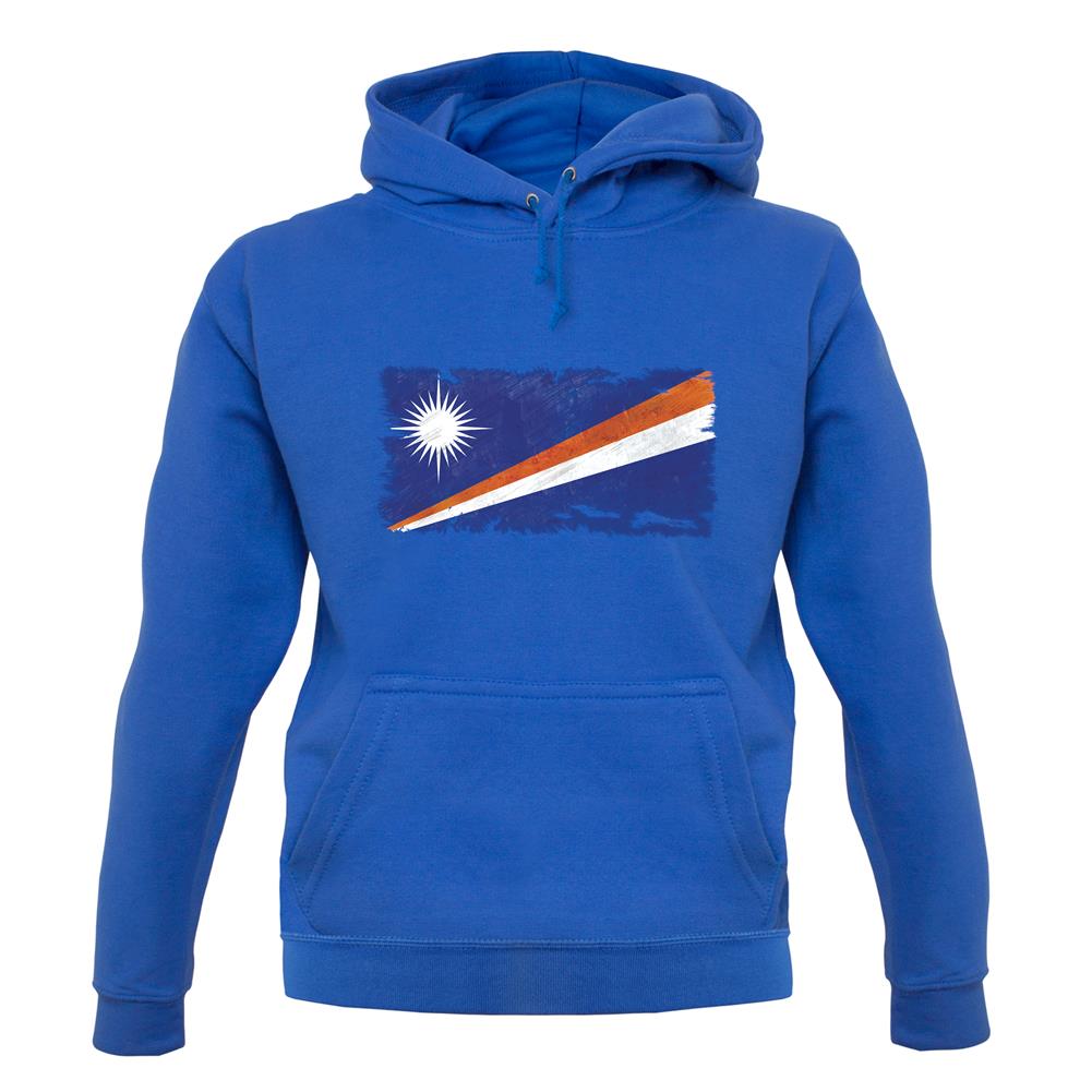 Marshall Islands Grunge Style Flag unisex hoodie