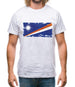 Marshall Islands Grunge Style Flag Mens T-Shirt