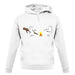 Marshmallow Horror Scene unisex hoodie