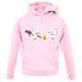 Marshmallow Horror Scene unisex hoodie