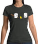 Marshmallow Horror Scene Womens T-Shirt