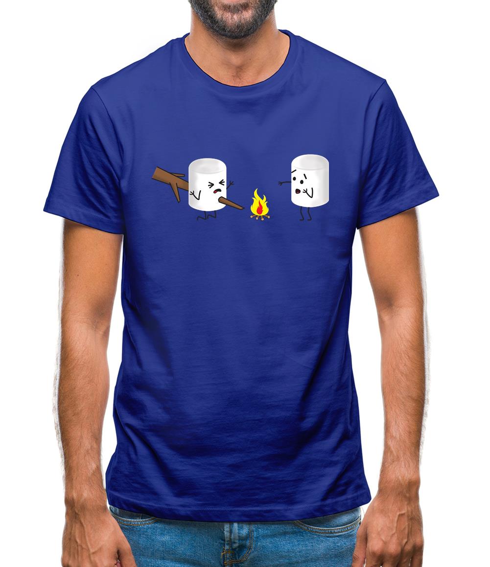 Marshmallow Horror Scene Mens T-Shirt