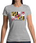 Maryland Barcode Style Flag Womens T-Shirt