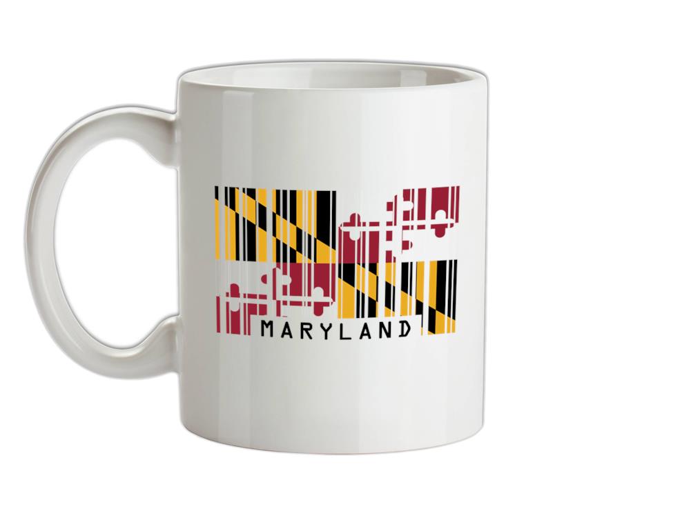 Maryland Barcode Style Flag Ceramic Mug