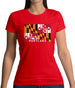 Maryland Barcode Style Flag Womens T-Shirt