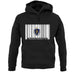 Massachusetts Barcode Style Flag unisex hoodie