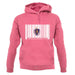 Massachusetts Barcode Style Flag unisex hoodie