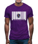 Massachusetts Barcode Style Flag Mens T-Shirt