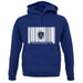 Massachusetts Barcode Style Flag unisex hoodie