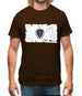 Massachusetts Grunge Style Flag Mens T-Shirt