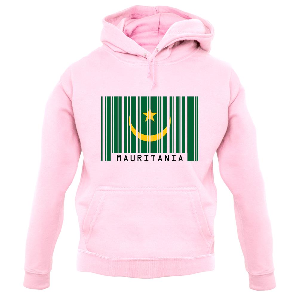 Mauritania Barcode Style Flag unisex hoodie