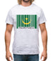 Mauritania Barcode Style Flag Mens T-Shirt