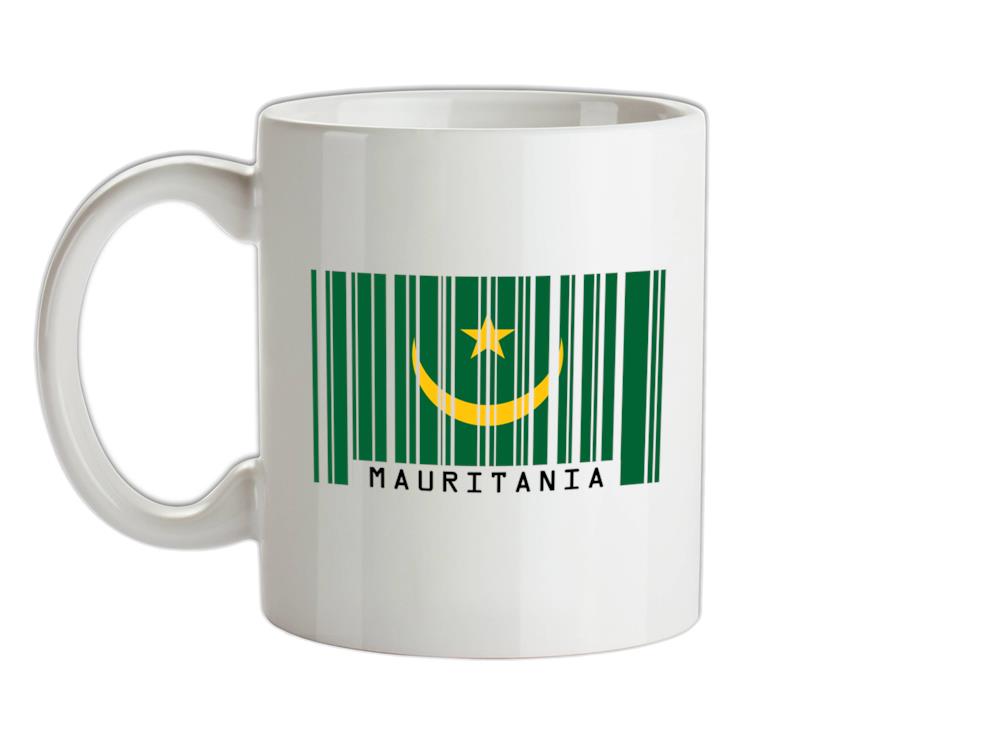 Mauritania Barcode Style Flag Ceramic Mug