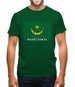 Mauritania Barcode Style Flag Mens T-Shirt