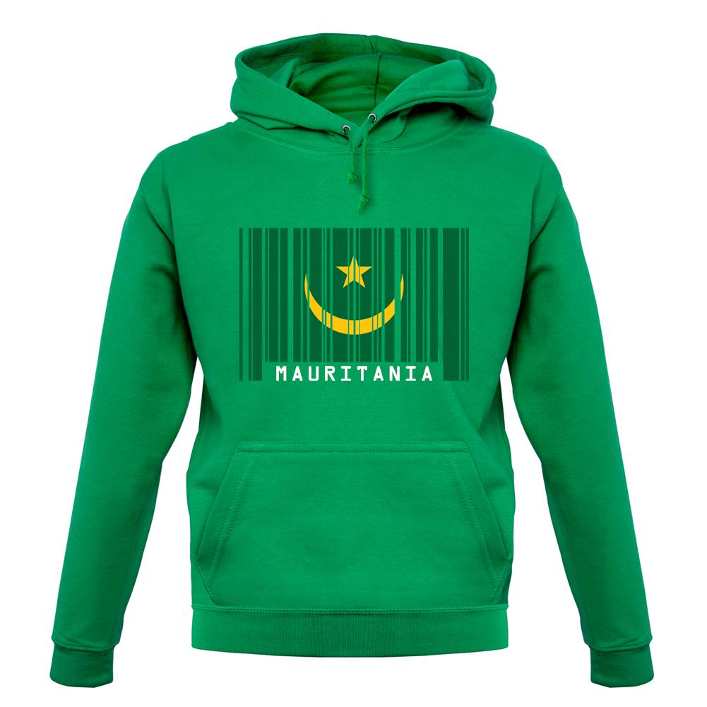 Mauritania Barcode Style Flag unisex hoodie