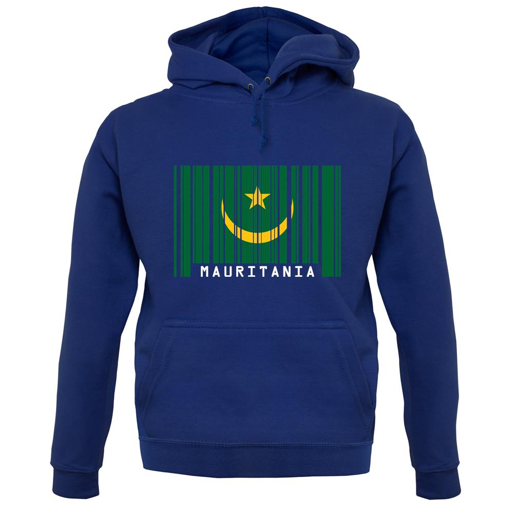 Mauritania Barcode Style Flag unisex hoodie