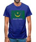 Mauritania Barcode Style Flag Mens T-Shirt