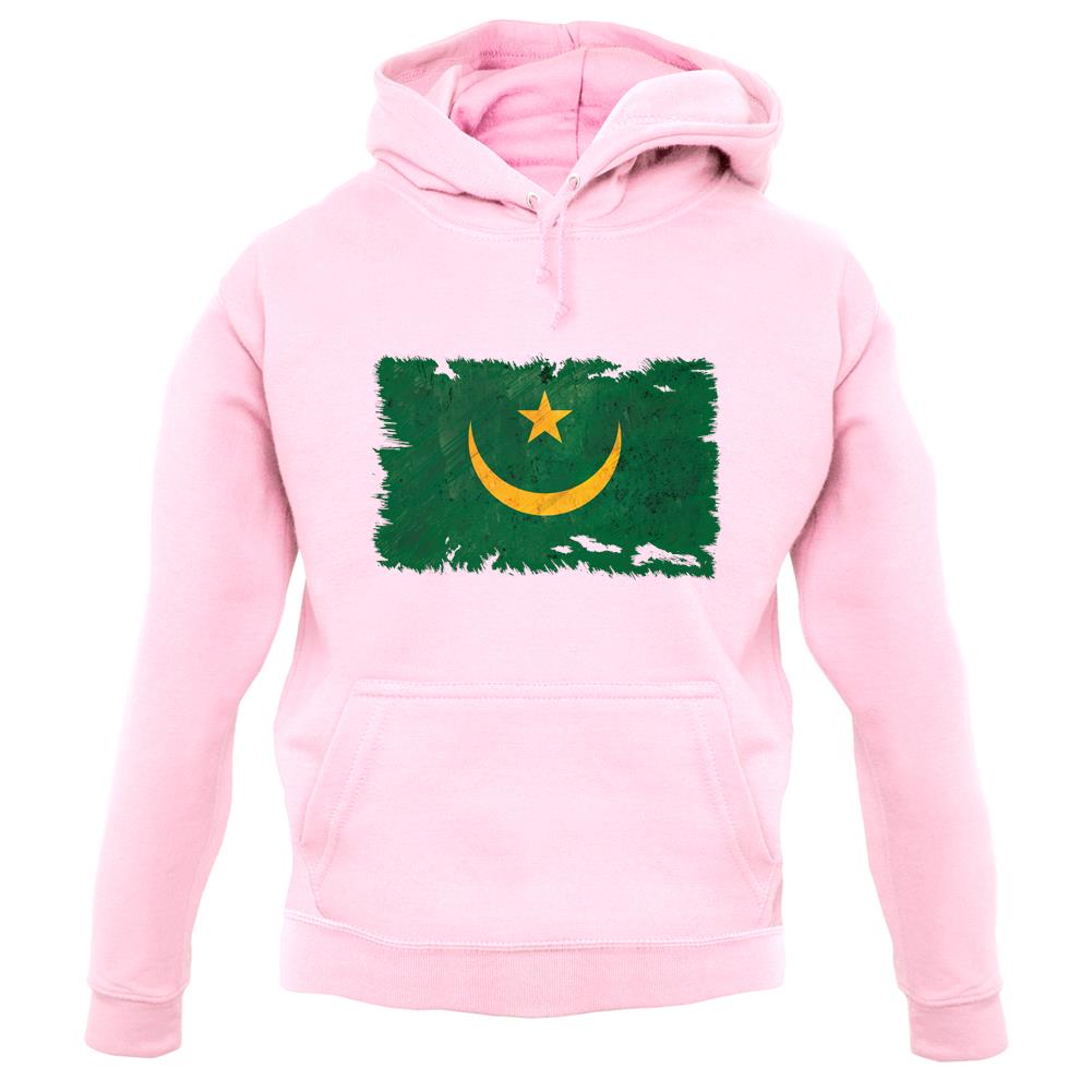Mauritania Grunge Style Flag unisex hoodie