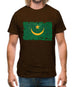 Mauritania Grunge Style Flag Mens T-Shirt