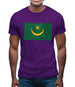 Mauritania Grunge Style Flag Mens T-Shirt