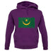 Mauritania Grunge Style Flag unisex hoodie