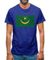 Mauritania Grunge Style Flag Mens T-Shirt