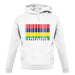 Mauritius Barcode Style Flag unisex hoodie