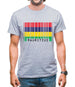 Mauritius Barcode Style Flag Mens T-Shirt