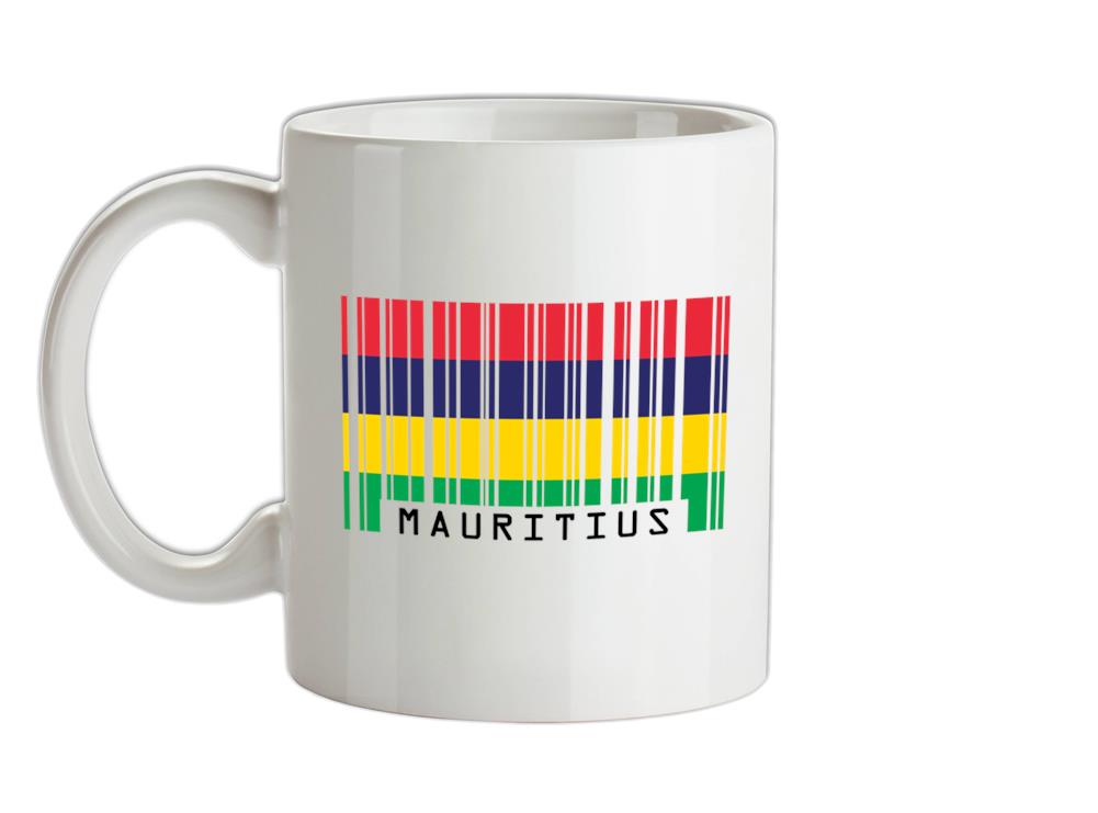 Mauritius Barcode Style Flag Ceramic Mug