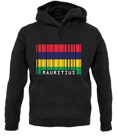 Mauritius Barcode Style Flag unisex hoodie
