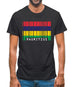 Mauritius Barcode Style Flag Mens T-Shirt