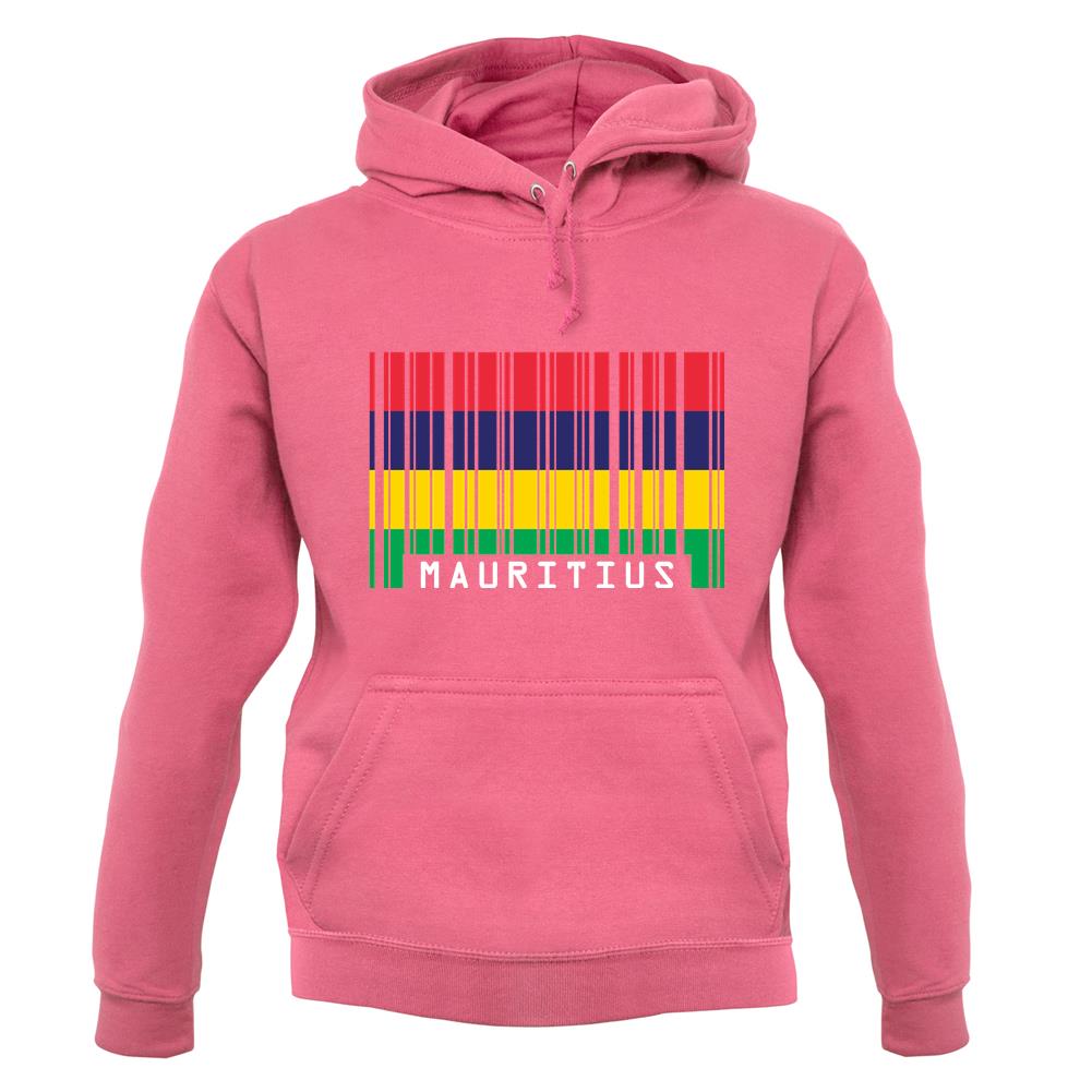 Mauritius Barcode Style Flag unisex hoodie