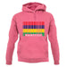 Mauritius Barcode Style Flag unisex hoodie