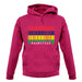 Mauritius Barcode Style Flag unisex hoodie