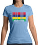 Mauritius Barcode Style Flag Womens T-Shirt