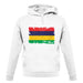 Mauritius Grunge Style Flag unisex hoodie