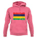 Mauritius Grunge Style Flag unisex hoodie