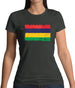 Mauritius Grunge Style Flag Womens T-Shirt