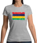 Mauritius Grunge Style Flag Womens T-Shirt