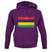 Mauritius Grunge Style Flag unisex hoodie