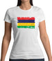 Mauritius Grunge Style Flag Womens T-Shirt