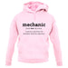 Mechanic Definition unisex hoodie