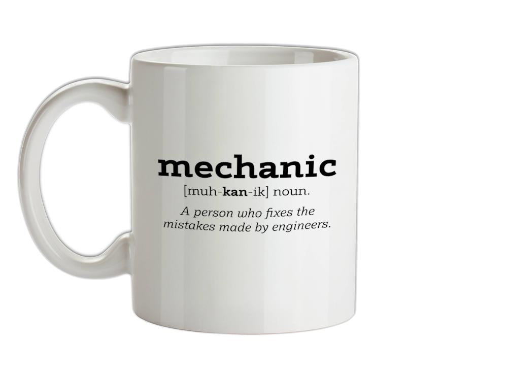 Mechanic Definition Ceramic Mug