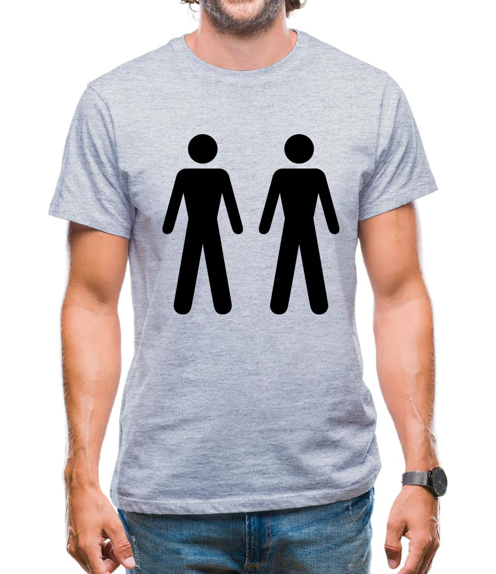 Men Men Toilet Sign Mens T-Shirt