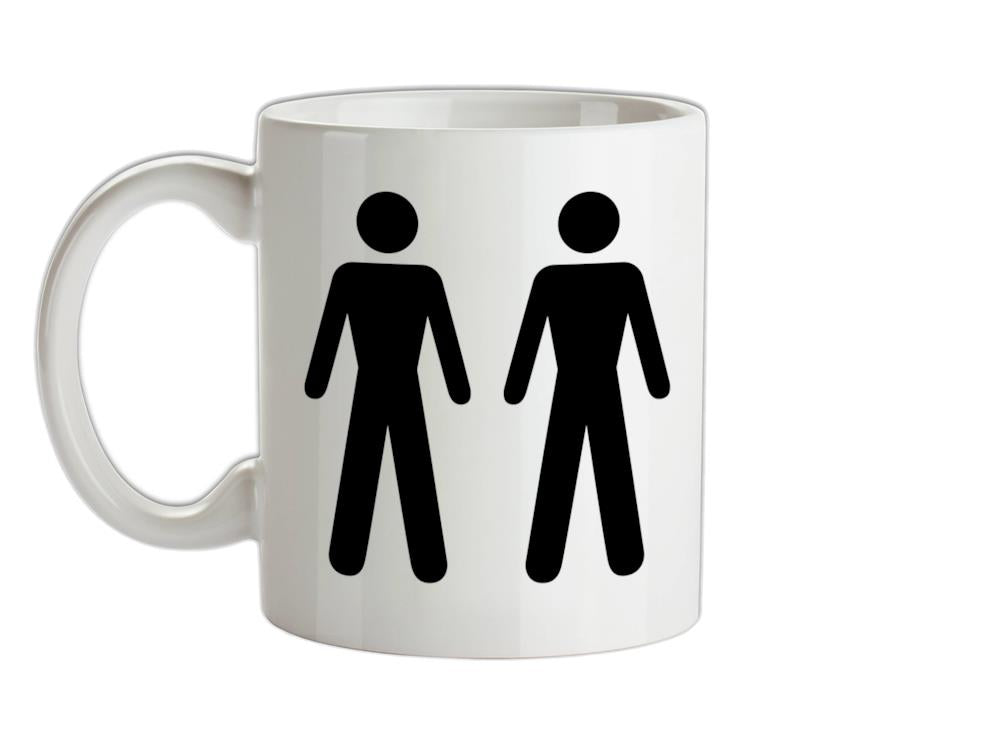 Men Men Toilet Sign Ceramic Mug