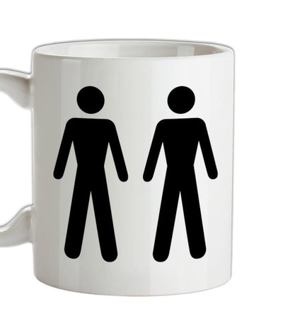 Men Men Toilet Sign Ceramic Mug