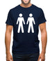Men Men Toilet Sign Mens T-Shirt