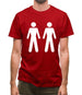 Men Men Toilet Sign Mens T-Shirt