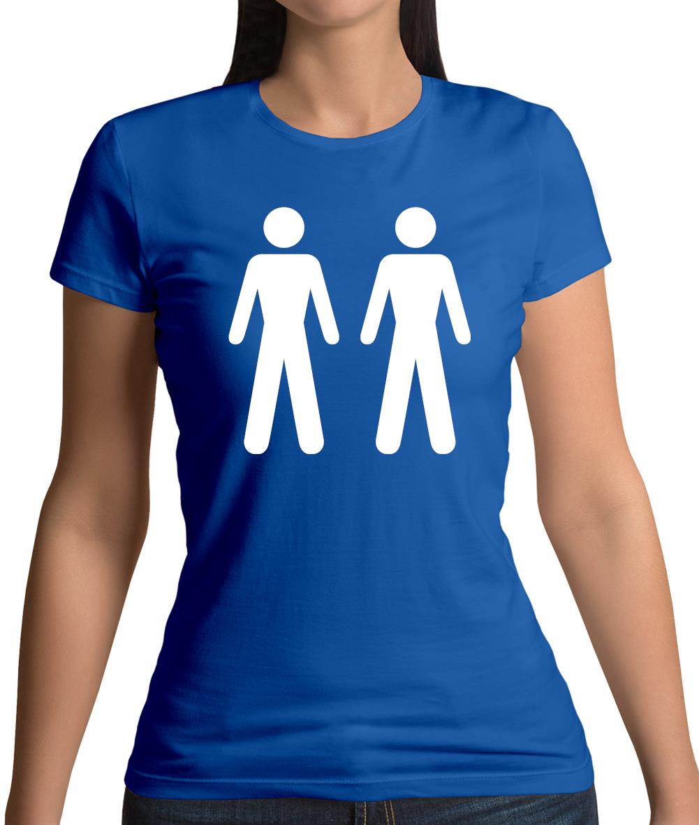 Men Men Toilet Sign Womens T-Shirt